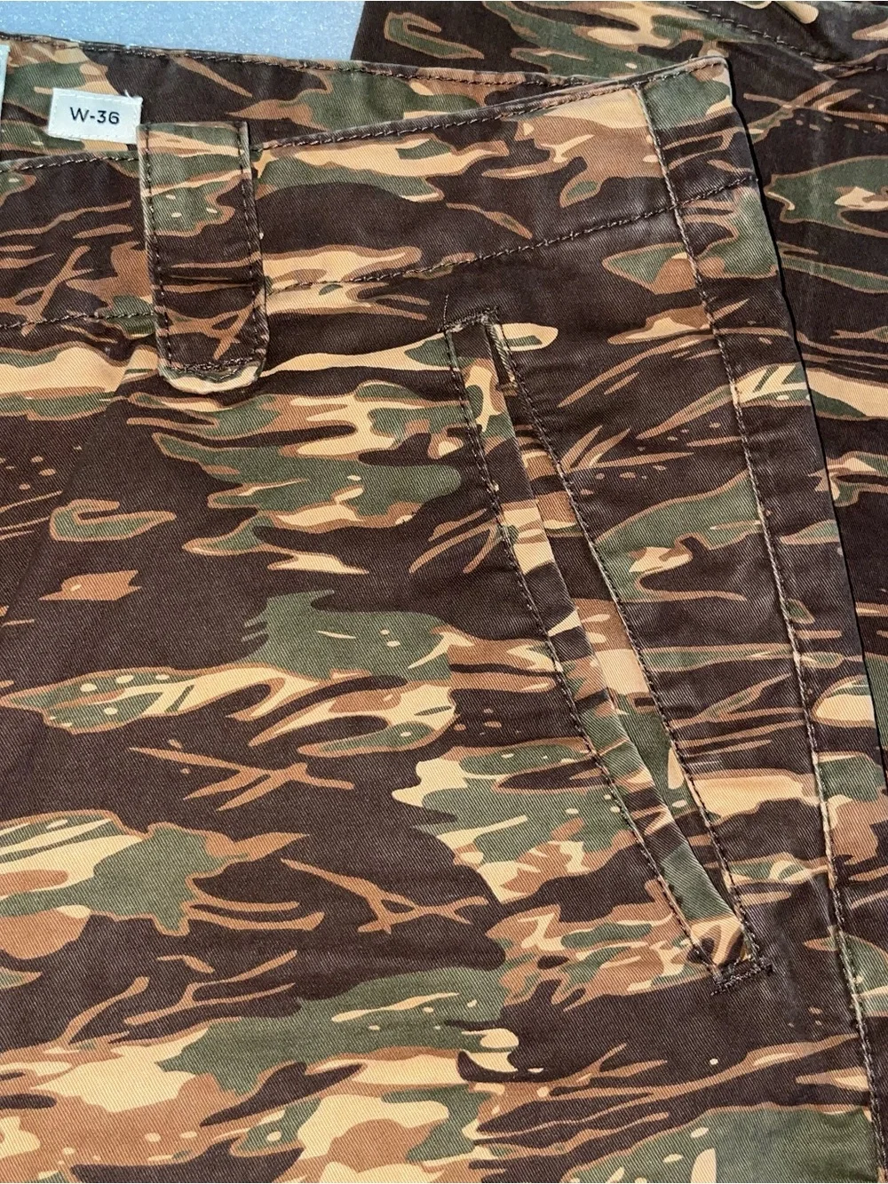 Ecko Unlimited Tigerstripe Camo Cargo Pants - Green/Brown/Tan